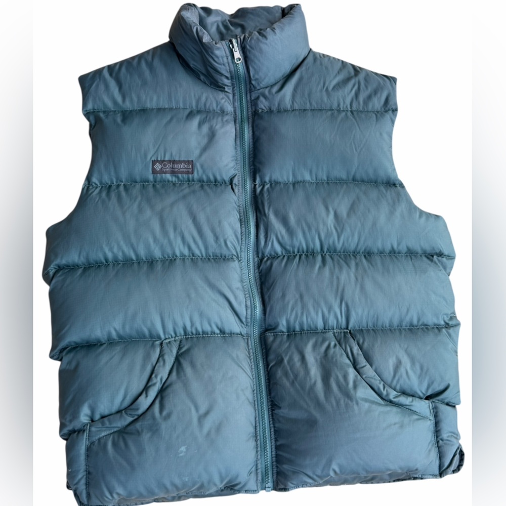 Vintage Columbia Sportswear Co men’s forest green Puffer outer Vest size Large